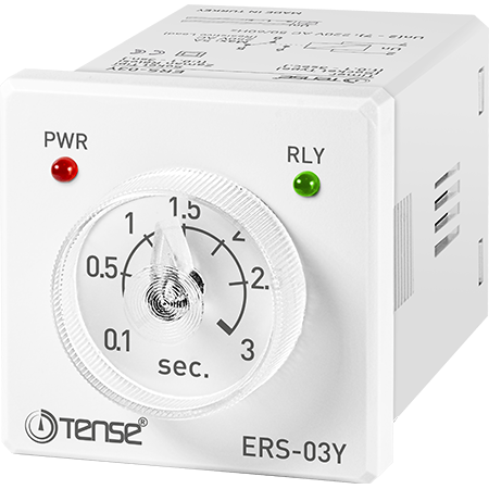 TENSE ERS-03Y Zaman Rölesi 48 x 48 (8 Pinli Soket) 0,1 - 3 sn.