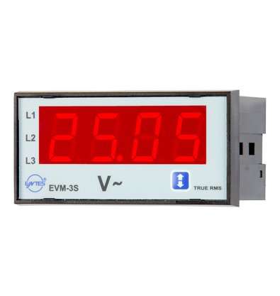 ENTES 48X96 TEK FAZLI DİJİTAL VOLTMETRE EVM-3-48