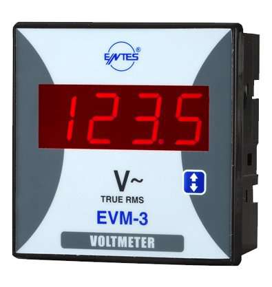 ENTES 96X96 TEK FAZLI DİJİTAL VOLTMETRE EVM-3-96