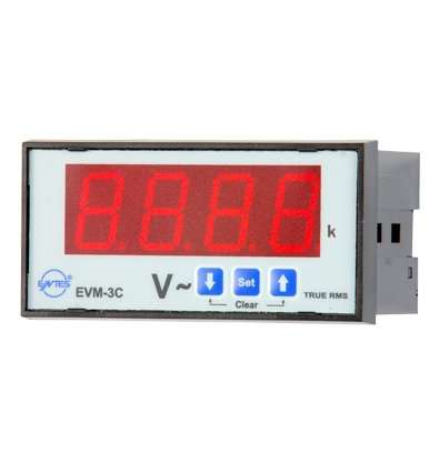 ENTES 48X96 TEK FAZLI ALARM KONTAKLI DİJİTAL VOLTMETRE EVM-3C-48