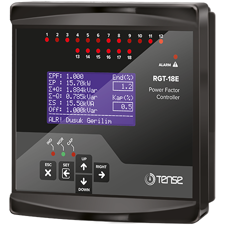 TENSE RGT-18E REAKTİF GÜÇ KONTROL RÖLESİ